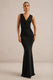 ECM_HR_CL137314001 -  Holly _ Black Plunge-Neck Maxi Dress With Twist-Detail0.jpg