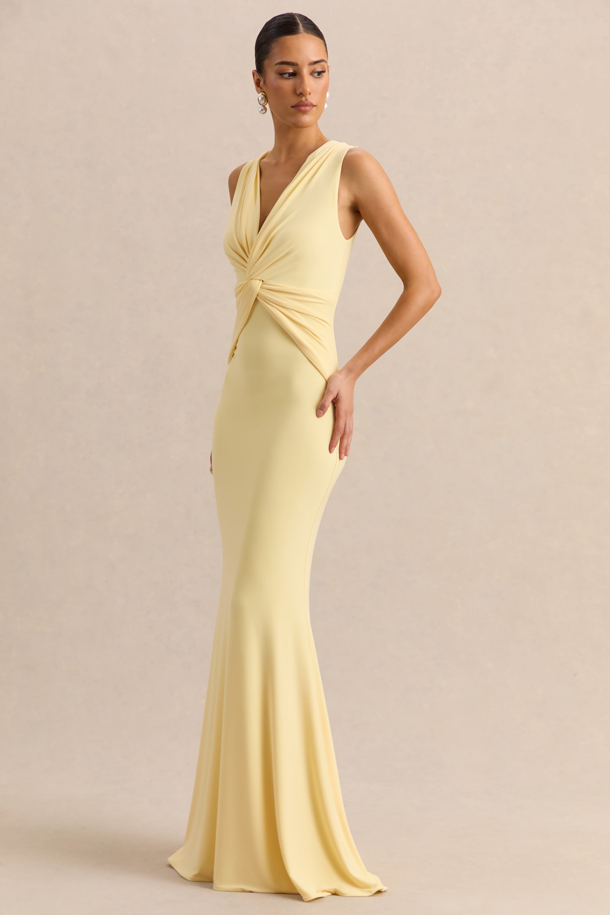 lemon formal dress Leely Women Lemon Green Satin Maxi Prom Dress Sheath Spaghetti Straps Formal Evening Dress