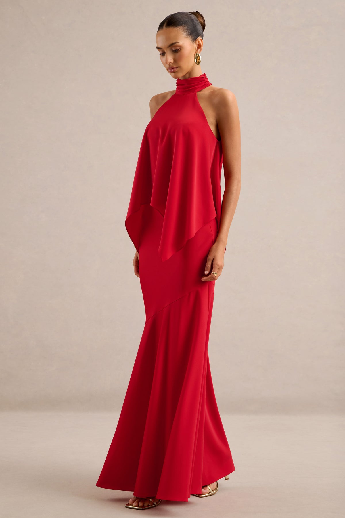 CL137321100 - Sancelle _ Red Matte Satin Halter-Neck Top3.jpg