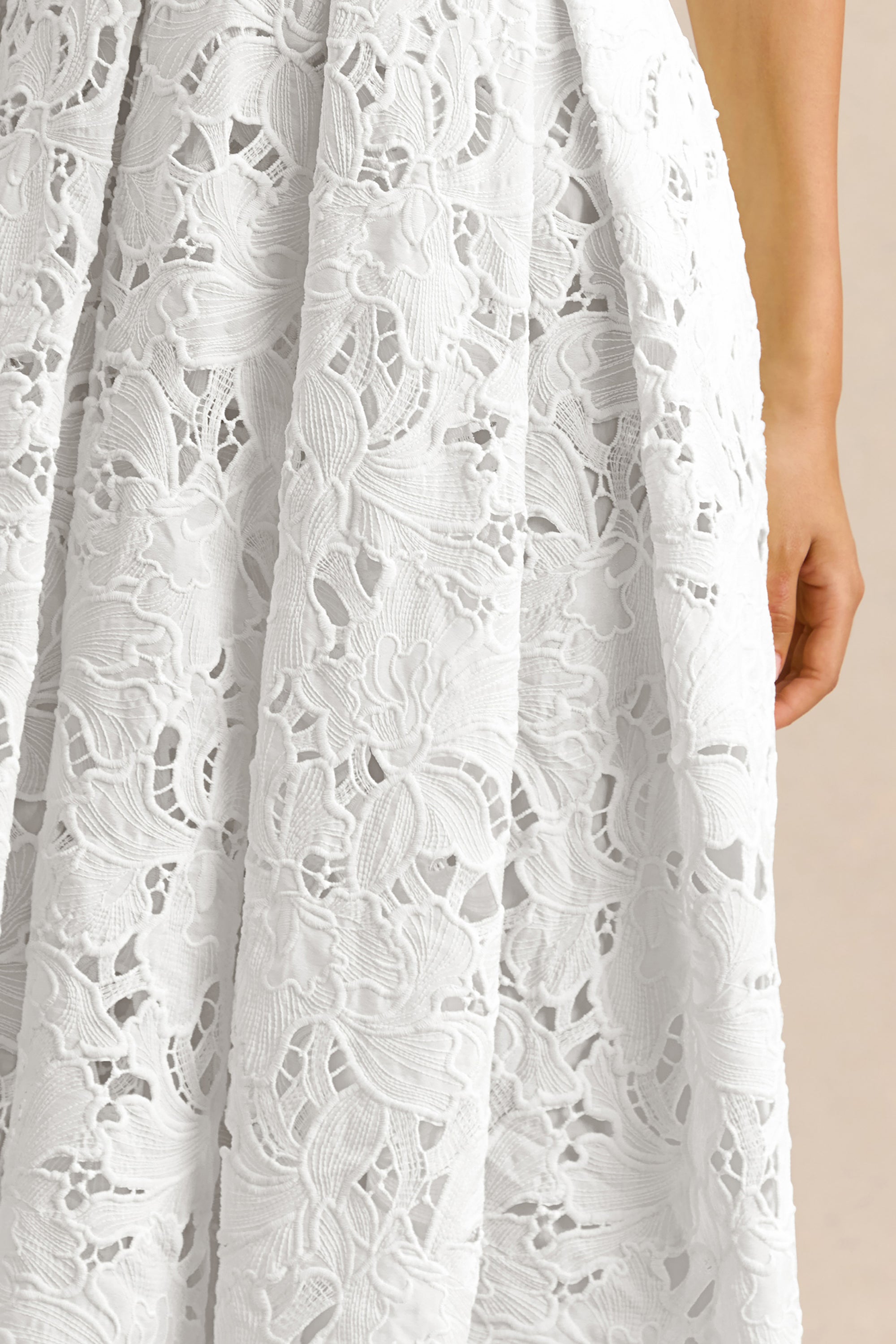 white plunge midi dress Vesper Womens White Plunge Midi Dress Thigh Slit Bodycon size UK 8 US 4