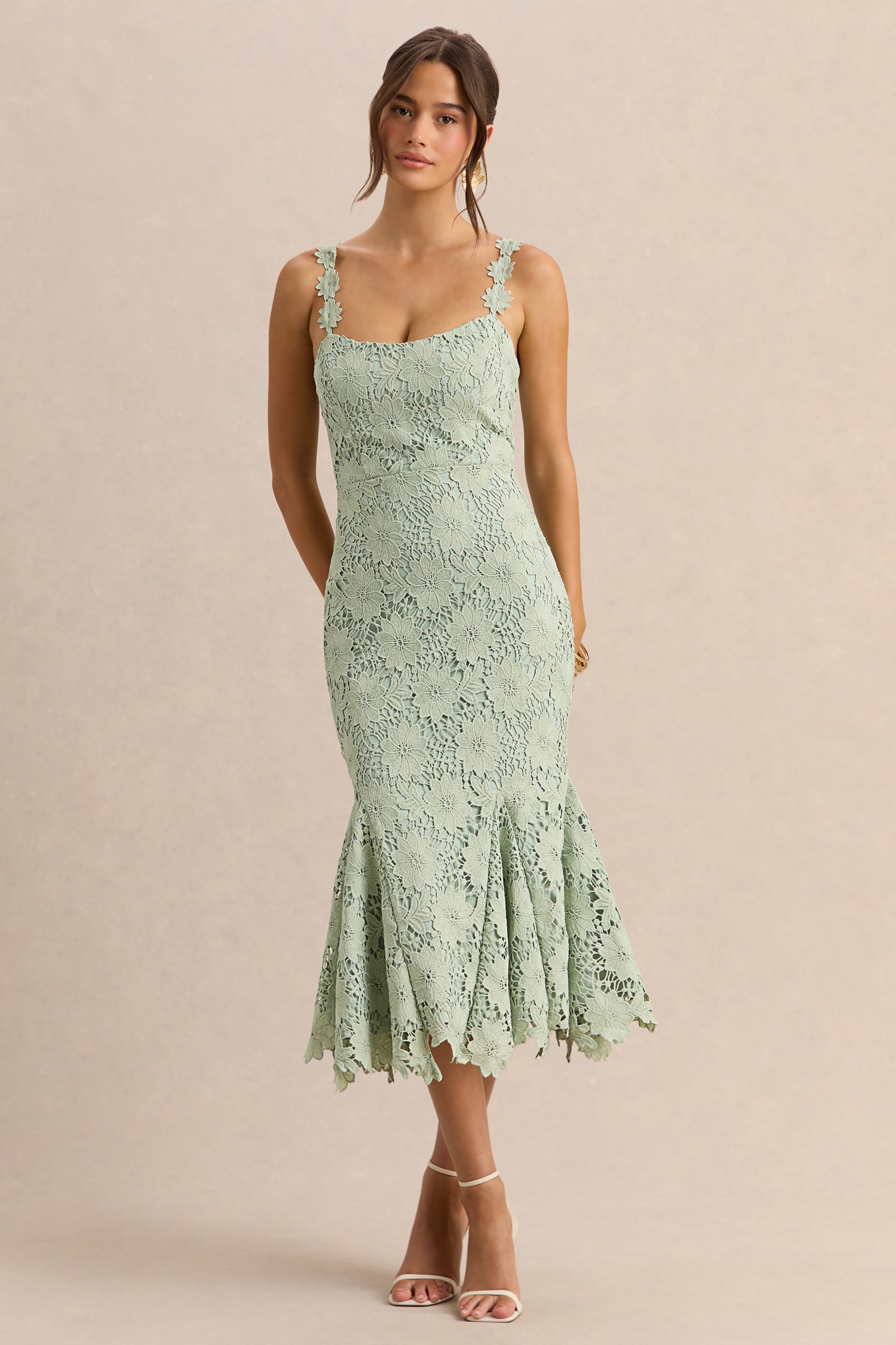 mariposa midi dress sage mariposa midi dress sage Lia Floral Midi Dress in Sage
