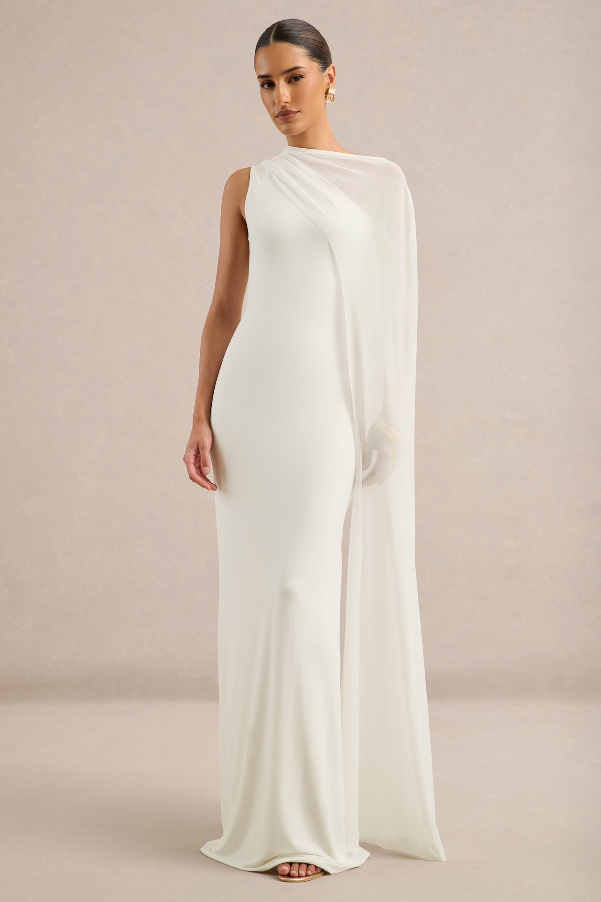 ECM_HR_CL137449110 - Mirelle _ White High-Neck Maxi Dress With Cape-Sleeve0.jpg