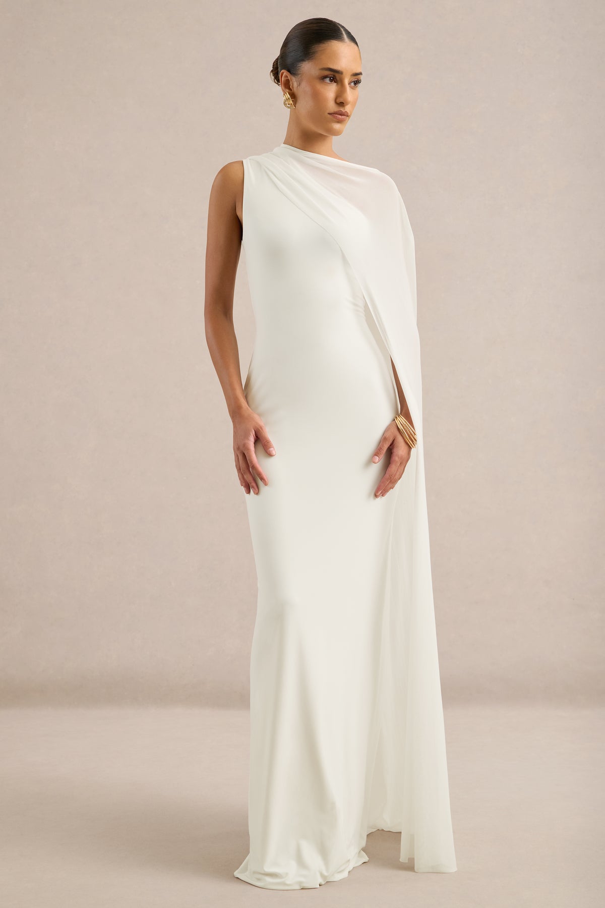 ECM_HR_CL137449110 - Mirelle _ White High-Neck Maxi Dress With Cape-Sleeve2.jpg