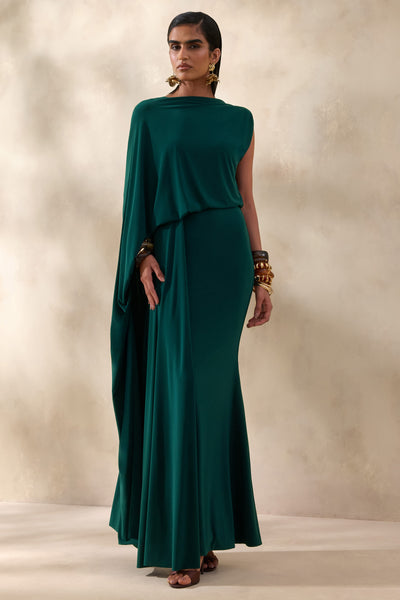 dark green maxi dresses Savanah Dark Green Maxi Dress