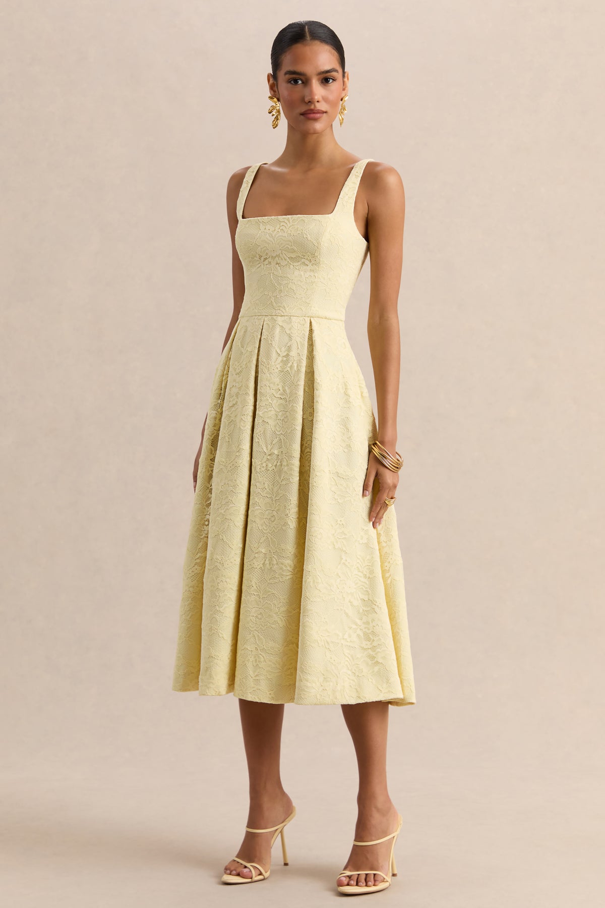 knee length dresses for ladies Sleeveless Lace Sheath 6 / Pink main image 1