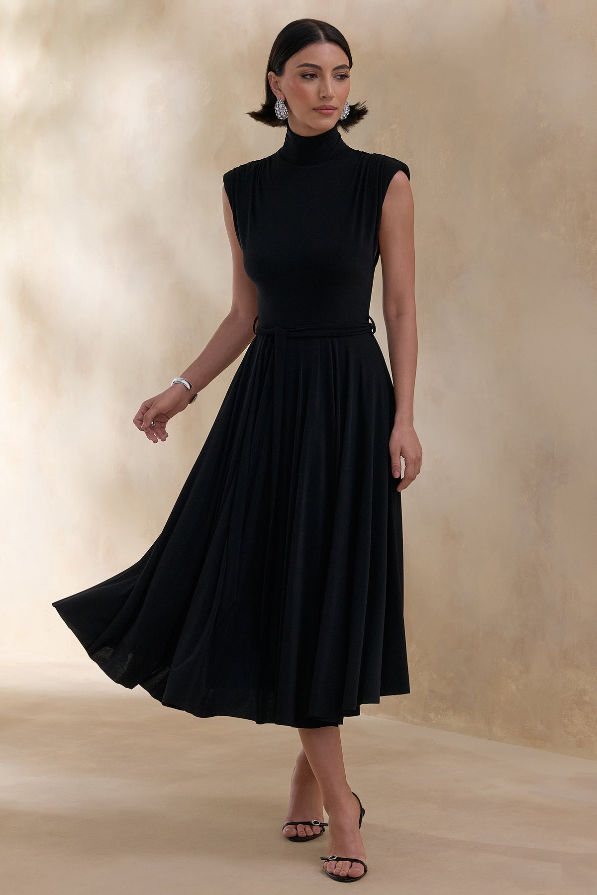 CL13760900106_ECM_HR_CL137609001_Roselena___Black_High-Neck_Midi_Dress_2