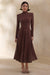 ECM_HR_CL137610022 Opalia | Brown High-Neck Belted Midi Dress 0.jpg