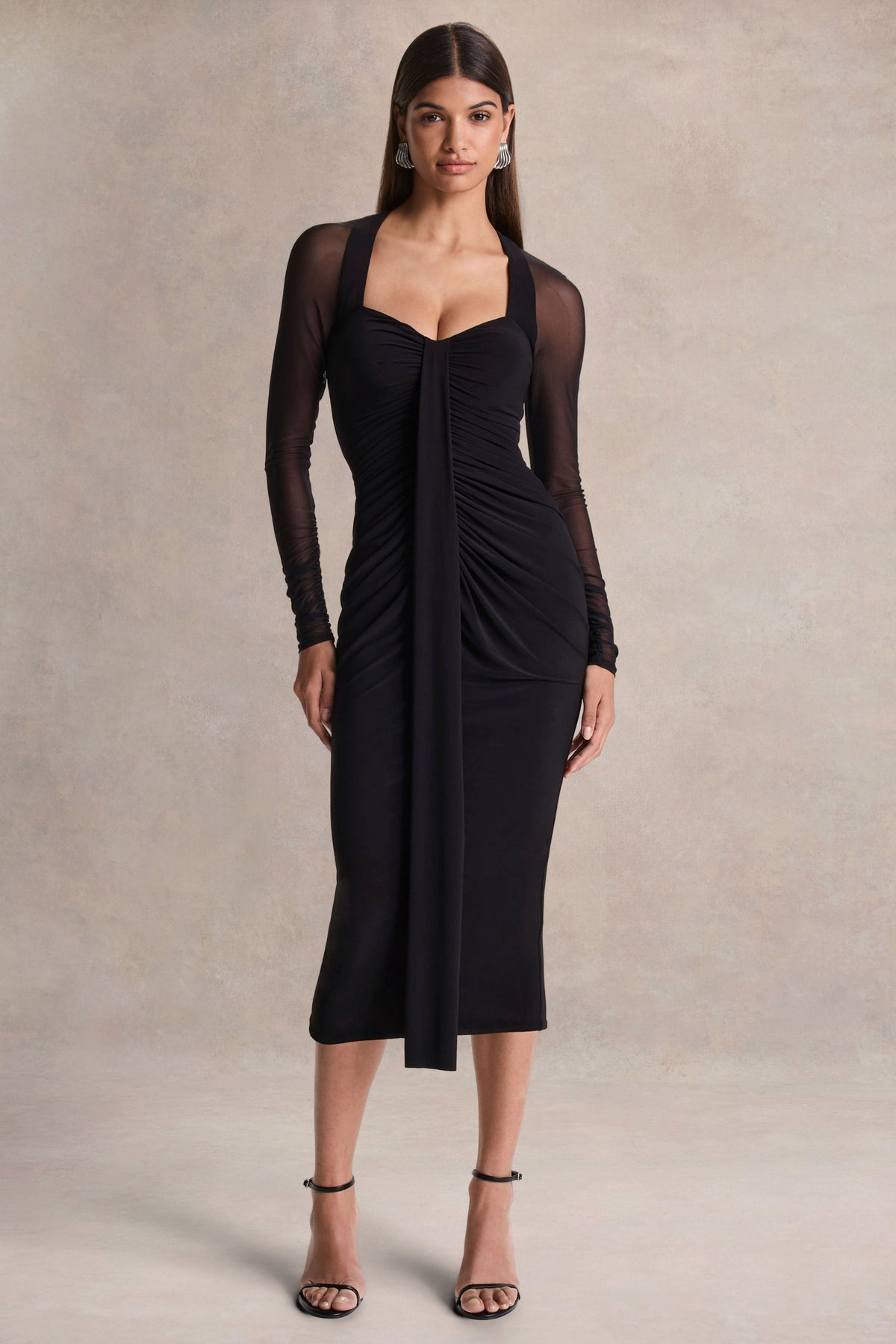 black midi dress sweetheart neckline Buy Sosandar Black Sweetheart Neckline Lace Detail Midi Dress from Next USA
