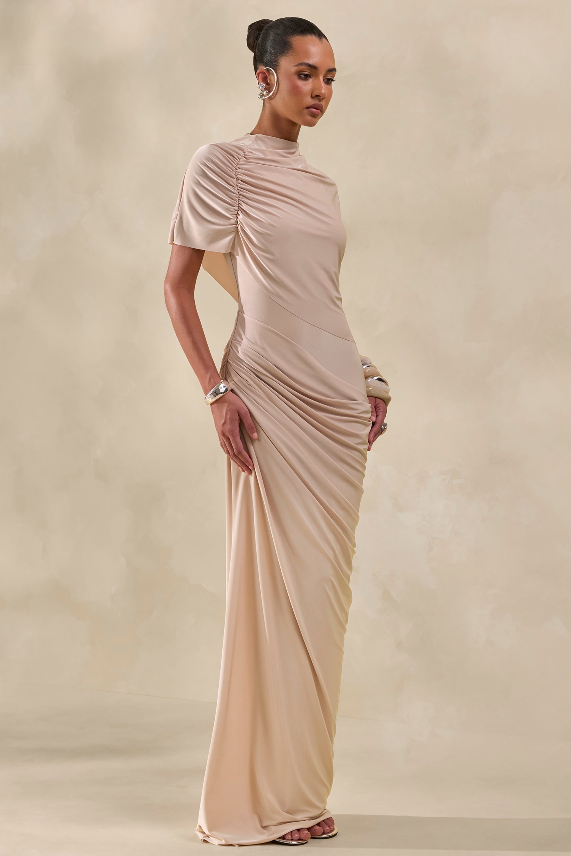 luna satin maxi dress Orange Combo Luna Lace Satin Maxi Dress Small