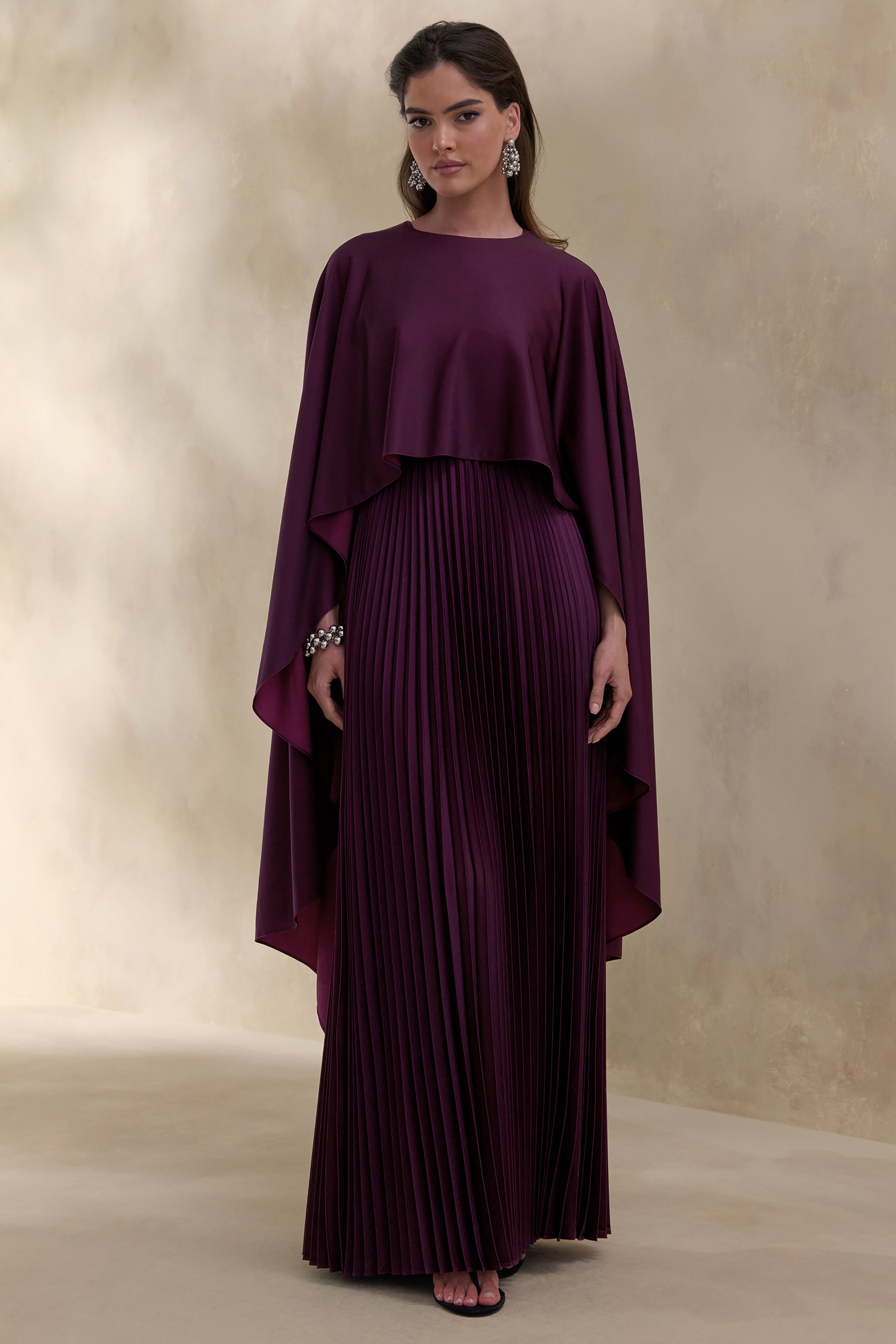brown plum dress Babyboo Taylor Gown Plum Brown