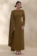 ECM_HR_CL137672031 - Jovea | Olive Round-Neck Maxi Dress With Cape-Sleeve 0.jpg