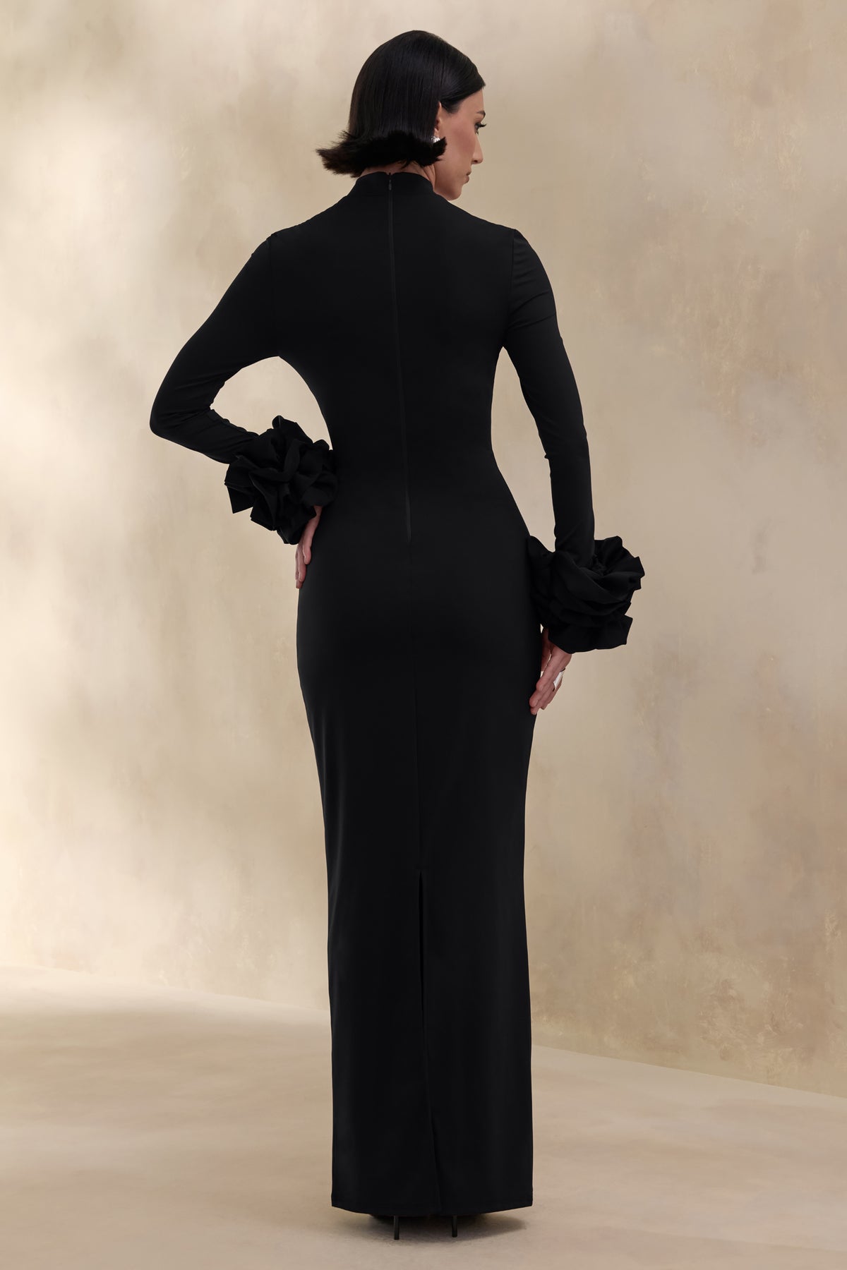 ECM_HR_CL137681001---Jaselle-_-Black-High-Neck-Maxi-Dress-With-Ruffled-Satin-Cuffs-3.jpg
