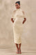 CL137704111 - Fleurise _ Cream Mesh High-Neck Midi Dress With Short Cape-Sleeves And Gathered-Detailing0.jpg