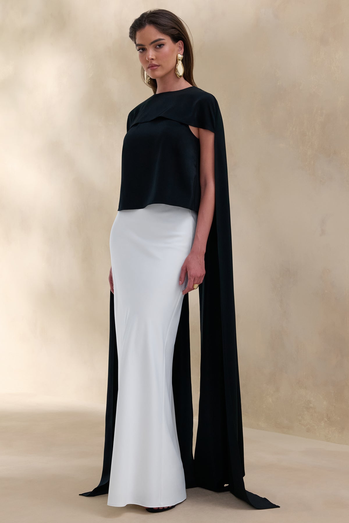 ECM_HR_CL137777001 - Aetheria | Black Satin High-Neck Top With Cape 4.jpg