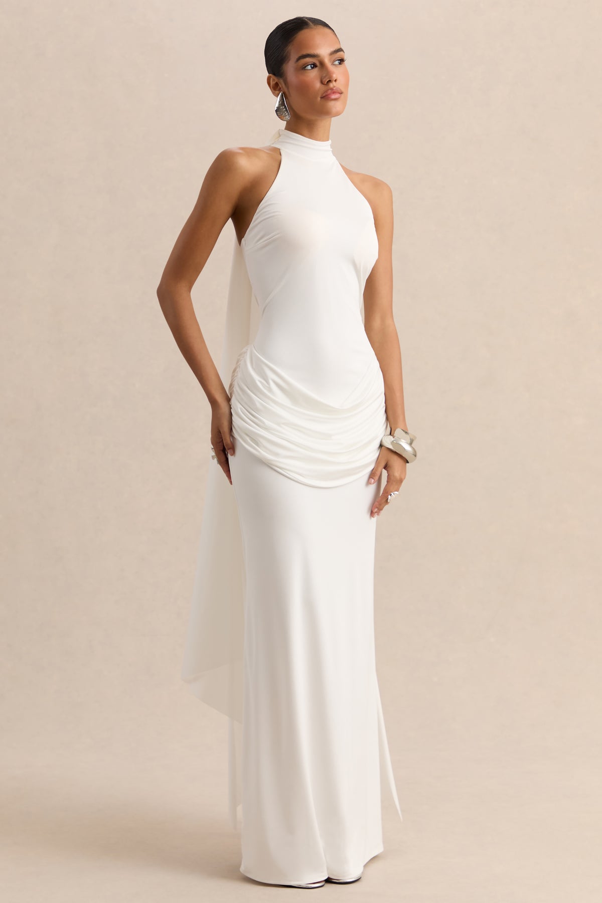 ECM-HR-CL137787110---Lorintha---White-High-Neck-Maxi-Dress-With-Draped-Detailing-03.jpg