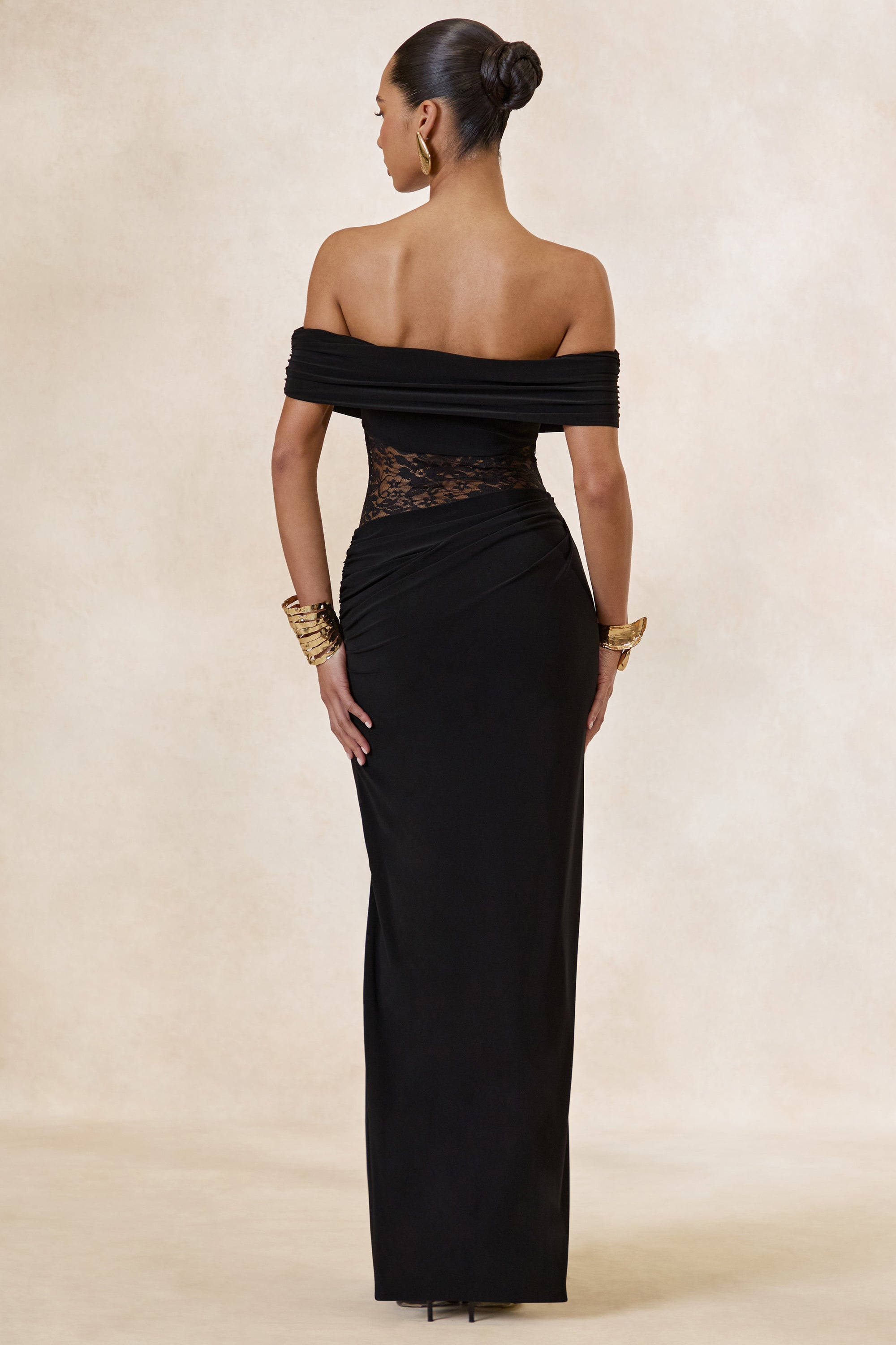 CL137793001 - Forsya _ Black Bardot-Neck Maxi Dress With Lace-Detailing 7.jpg