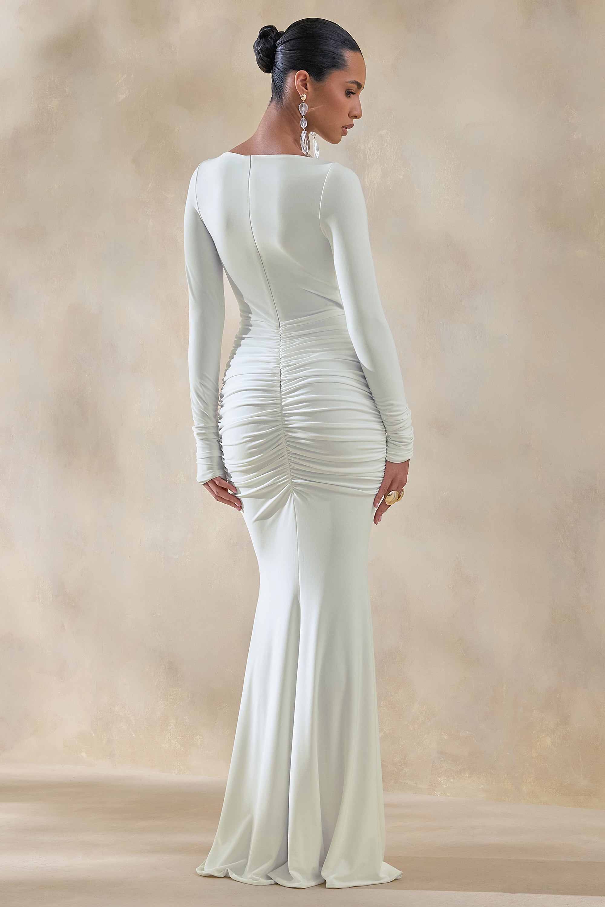 ECM_HR_CL137848110_Liatris | White Wide-Neck Maxi-Dress With Gathered-Detailing (1).jpg