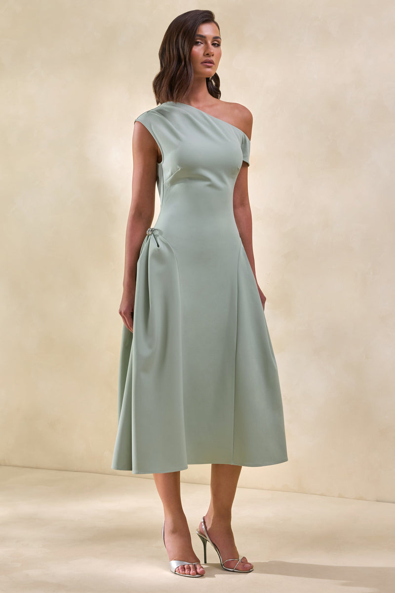 CL13786303306_ECM_HR_CL137863033_-_Celosia___Sage_Asymmetric-Neck_Midi_Dress_With_Silver-Detailing_3