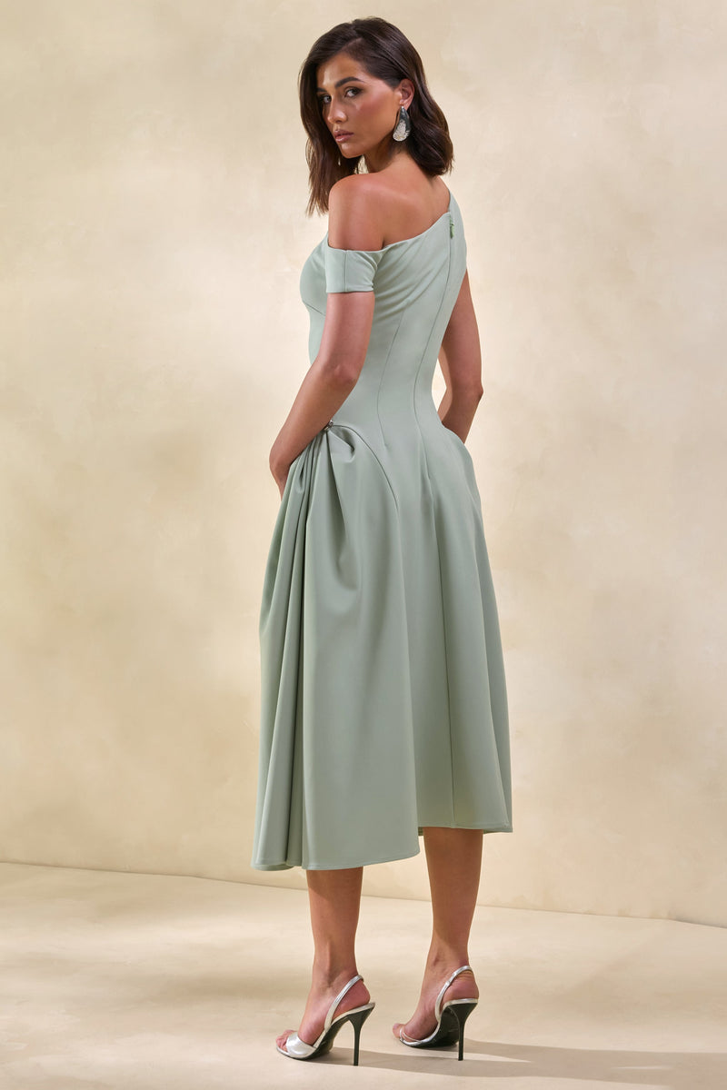 CL13786303306_ECM_HR_CL137863033_-_Celosia___Sage_Asymmetric-Neck_Midi_Dress_With_Silver-Detailing_6