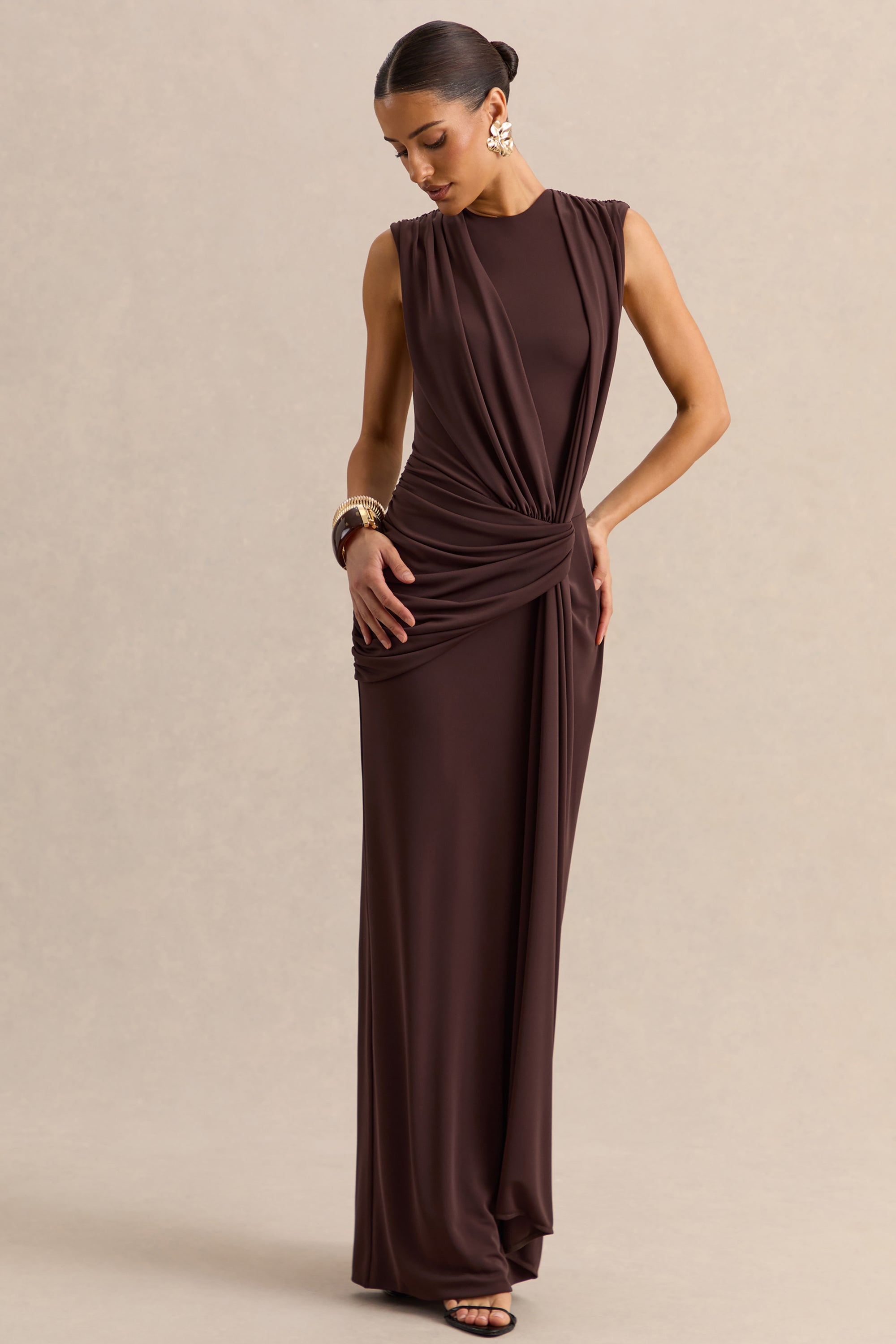 maxi dress round neck Summer Dresses for Women Short Sleeve Maxi Dresses Round Neck Casual Loose Split Wrinkle-Free Long Maxi Vacation Dress Black at Amazon Women's Clothing store
