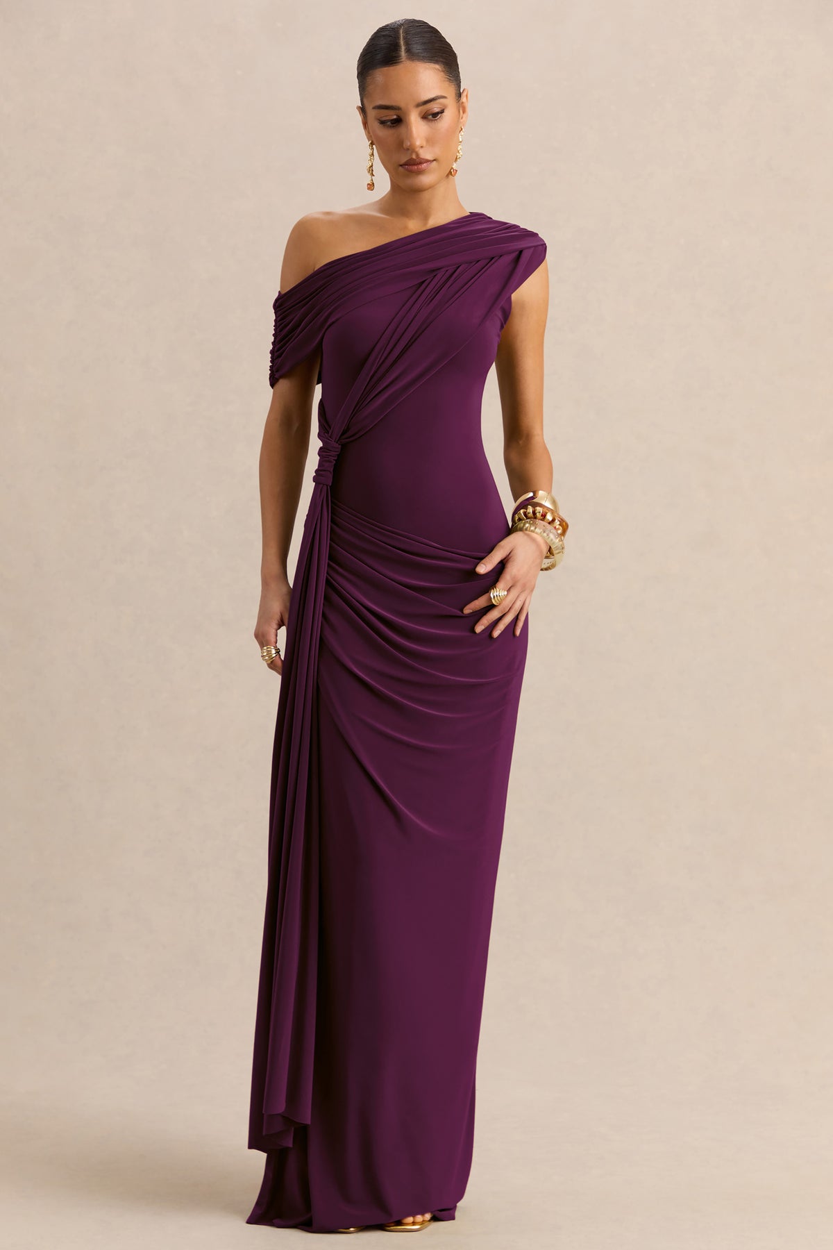 fitted lace wedding dress Baltic Born Womens Olivia Maxi Dress | Vintage Plum