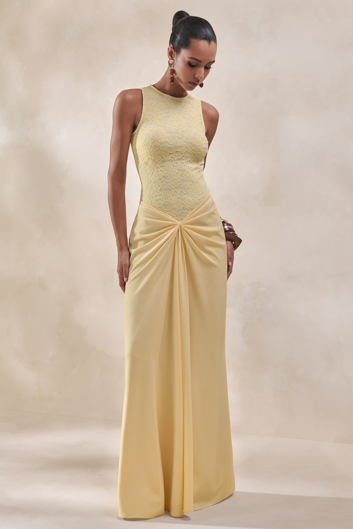 ECM_HR_CL137964121---Setaria-_-Lemon-Satin-Maxi-Skirt-With-Gathered-Detailing-And-Sash-+-CL137962121---Serale-_-Lemon-Lace-Halter-Neck-Bodysuit1.jpg