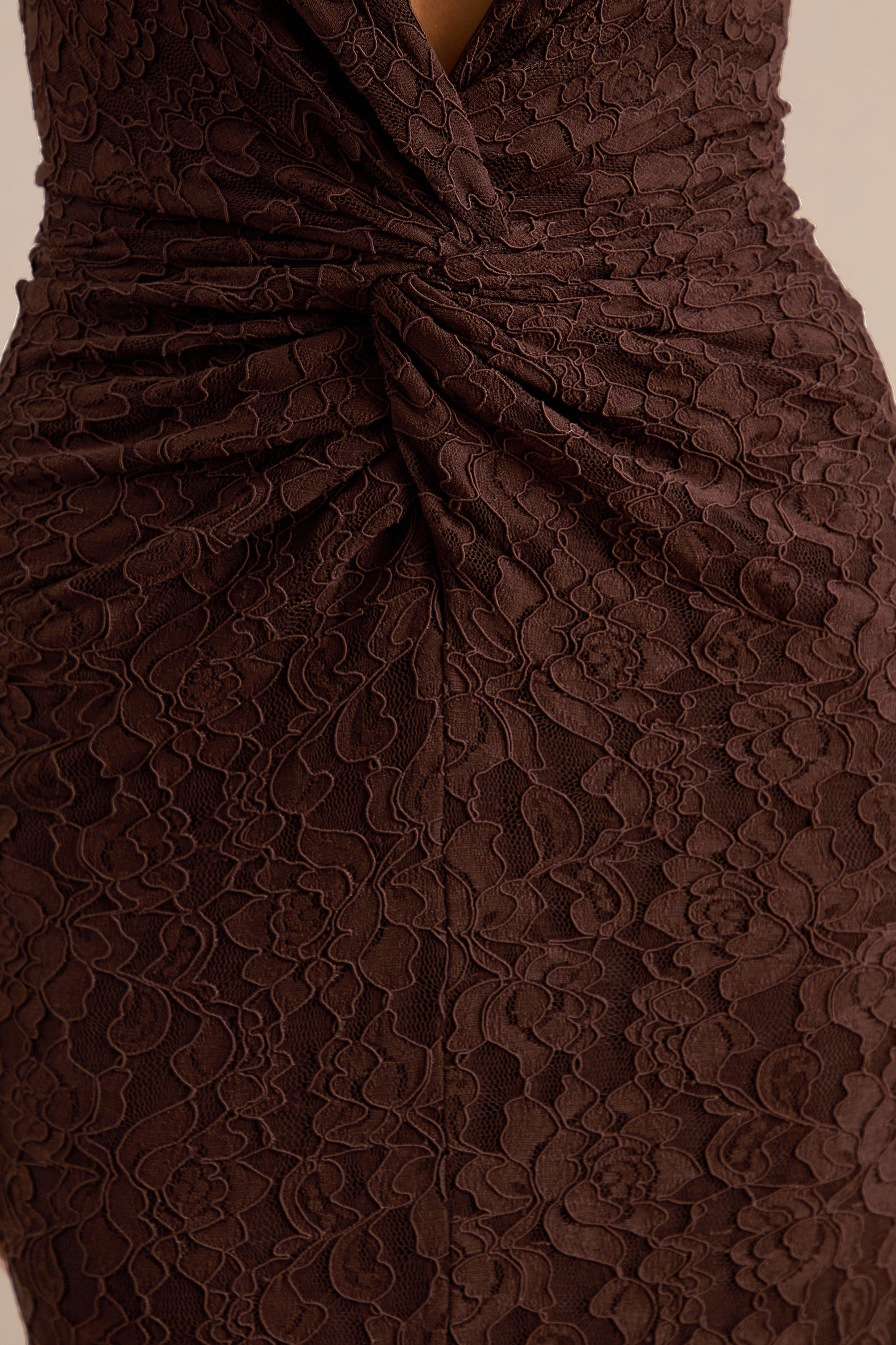ECM_HR_CL137973022 - Ocealla _ Brown Plunge-Neck Maxi Dress With Gathered-Detailing5.jpg