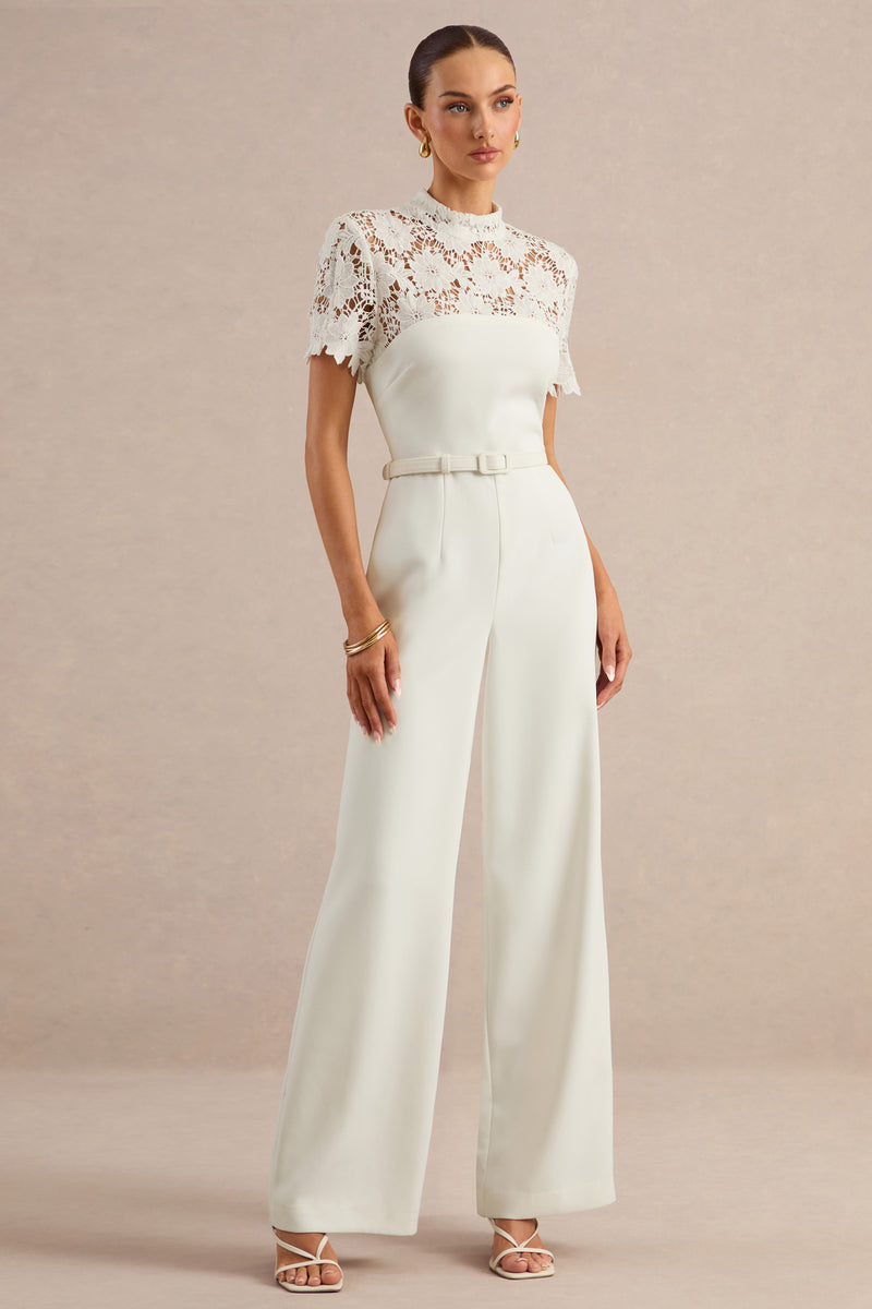ECM_HR_CL138025110 - Liliana _ White High-Neck Jumpsuit With Lace Detailing2.jpg