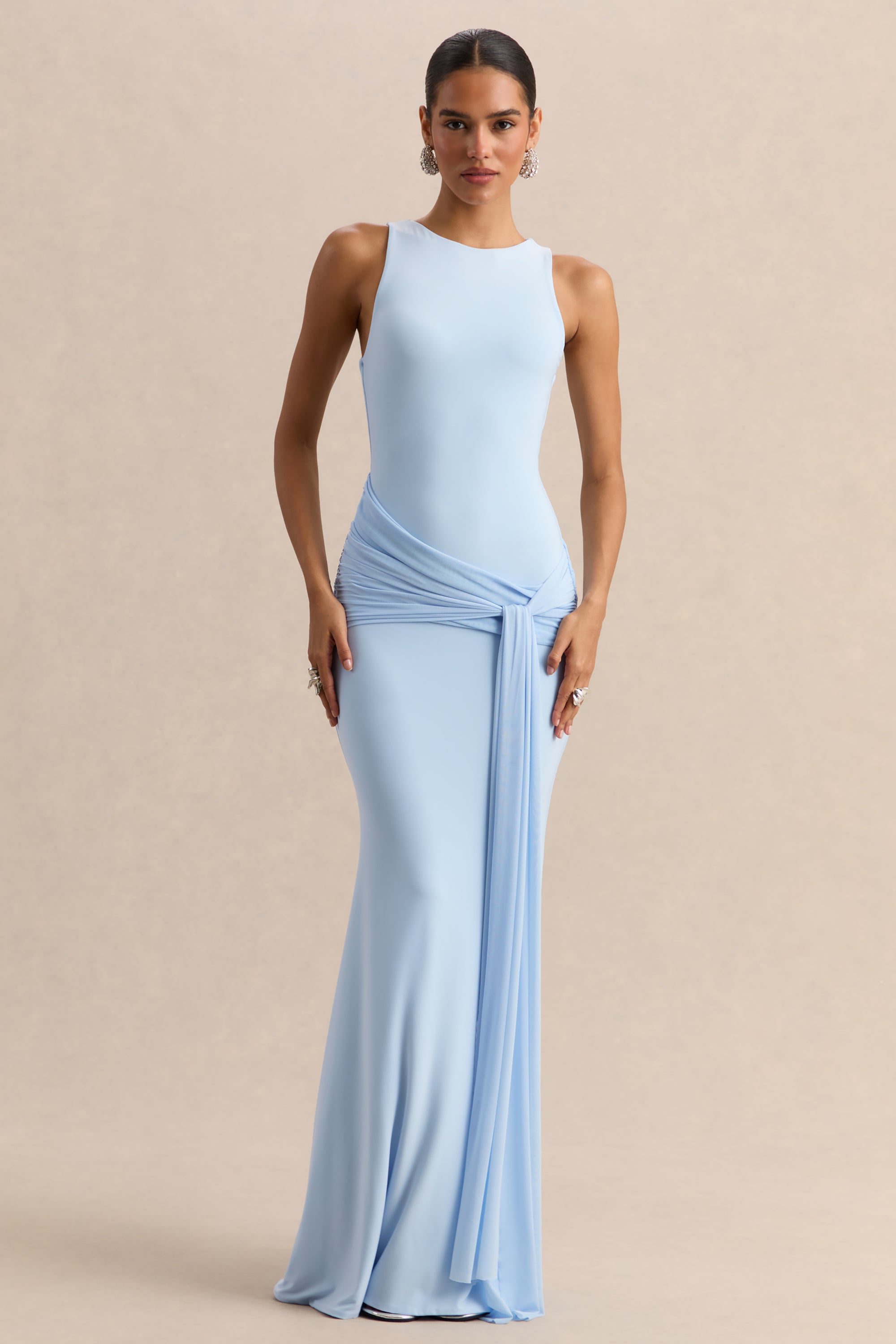 powder blue dresses for women Amellia Powder Blue Maxi Dress