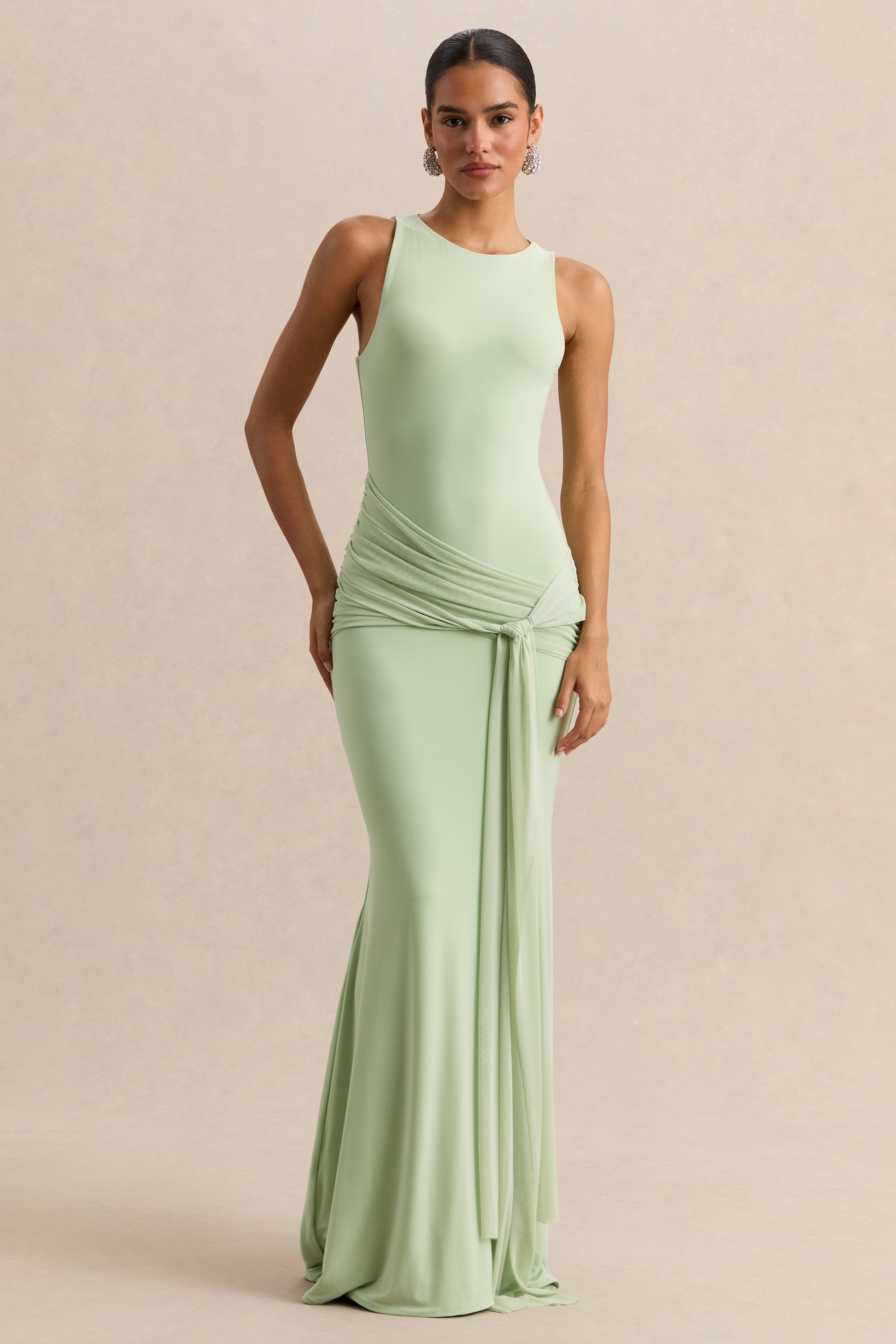 mint fitted dress Jovani 43929 Long Prom Dress Mint / 0