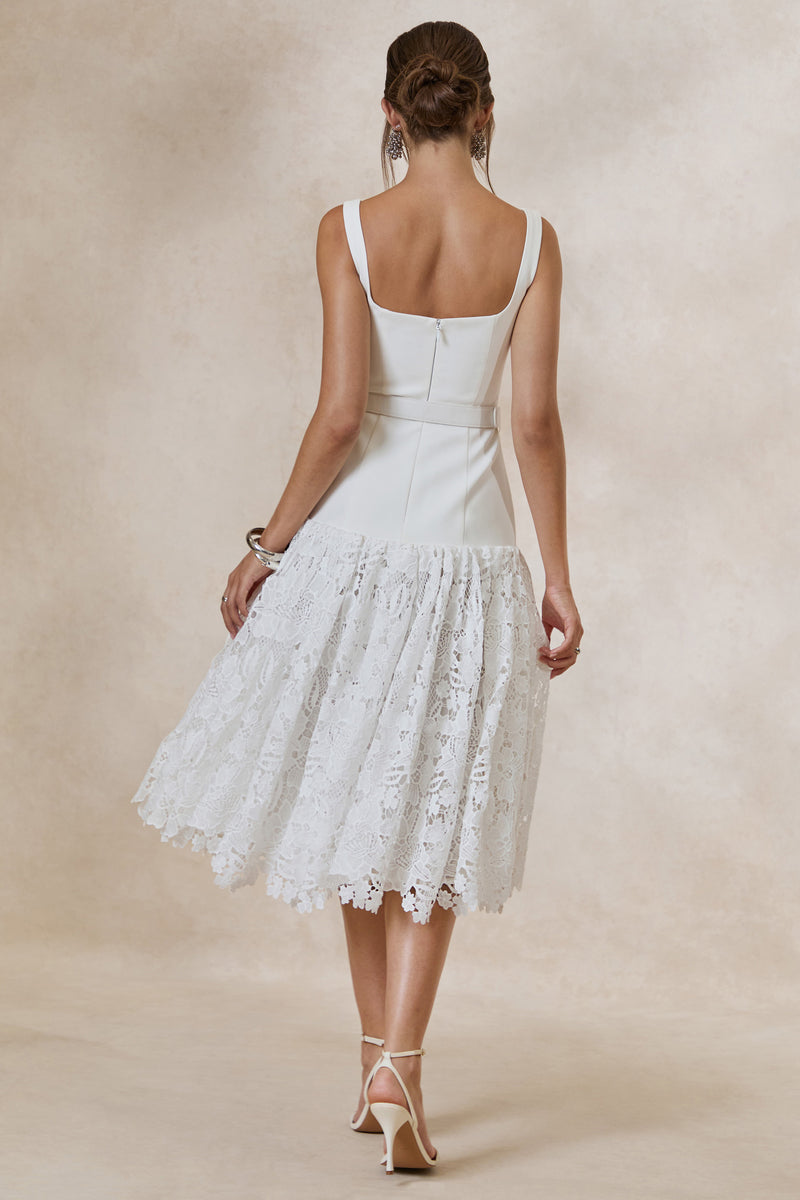 CL138094110 - Norrie _ White Square-Neck Midi Dress With Voluminous Lace Skirt5.jpg