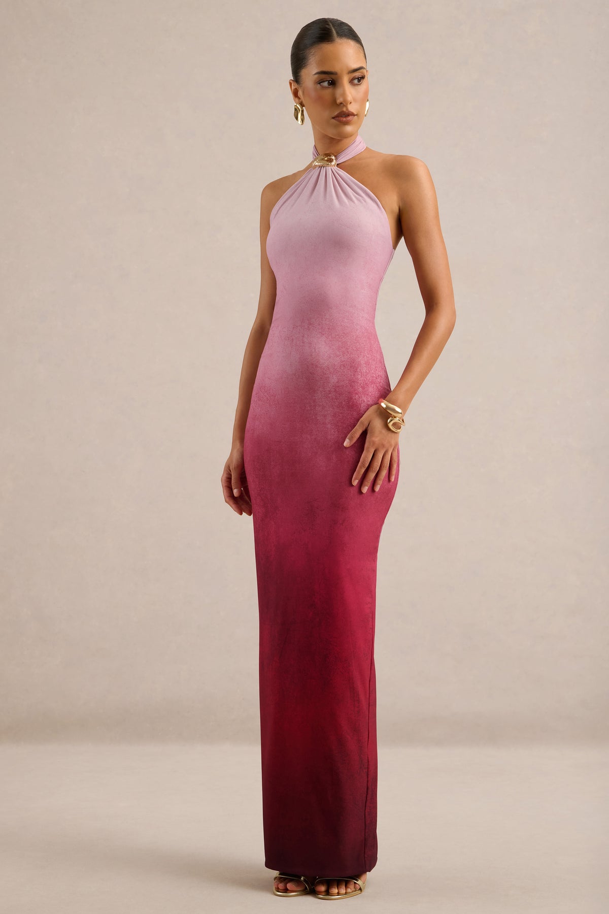 ECM_HR_CL138118101 - Thera _ Berry Ombre Halter-Neck Maxi Dress With Gold Detail2.jpg
