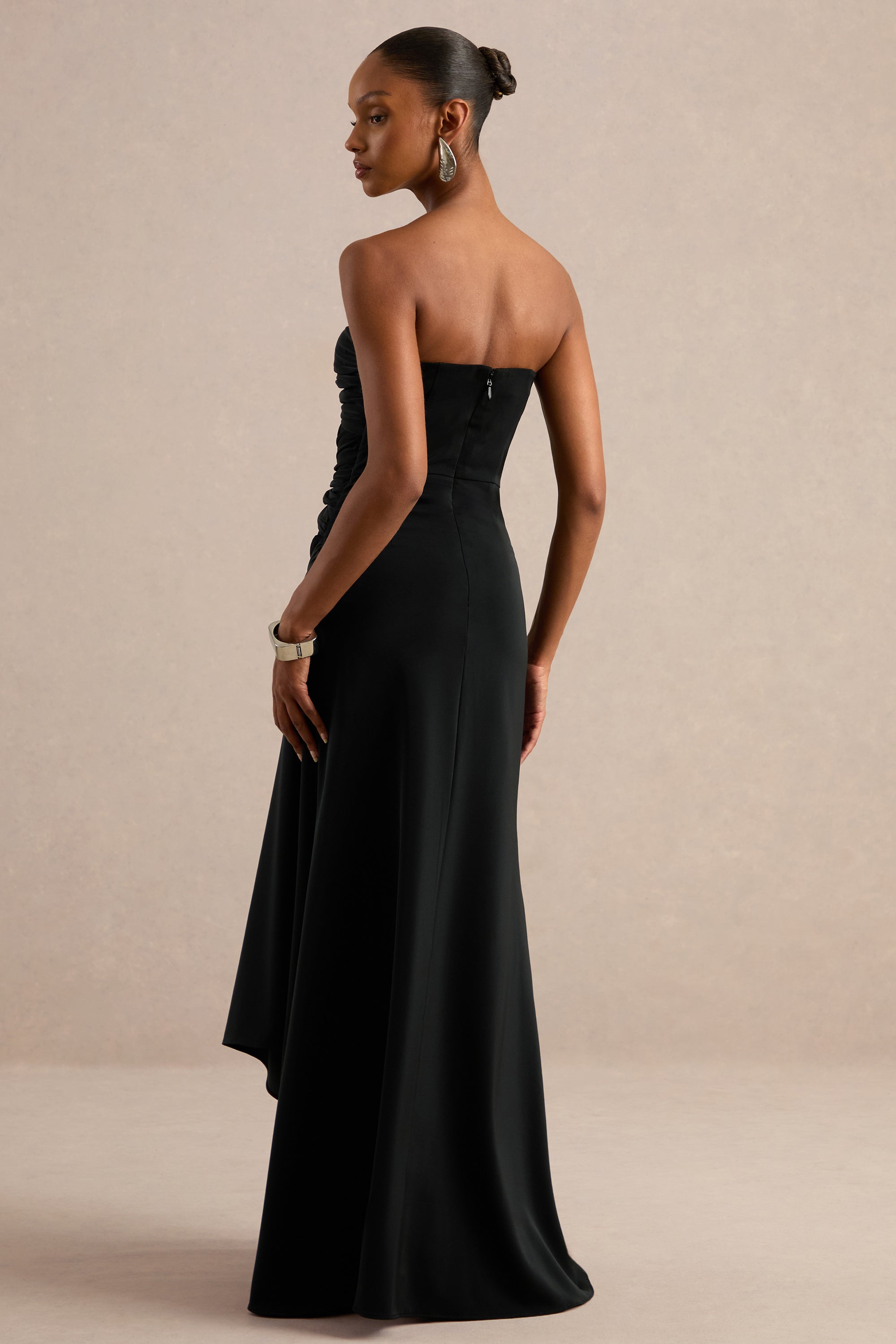 CL138168001 - Alinae | Black Satin Bandeau-Neck Maxi Dress With Body Cut-Outs 6.jpg