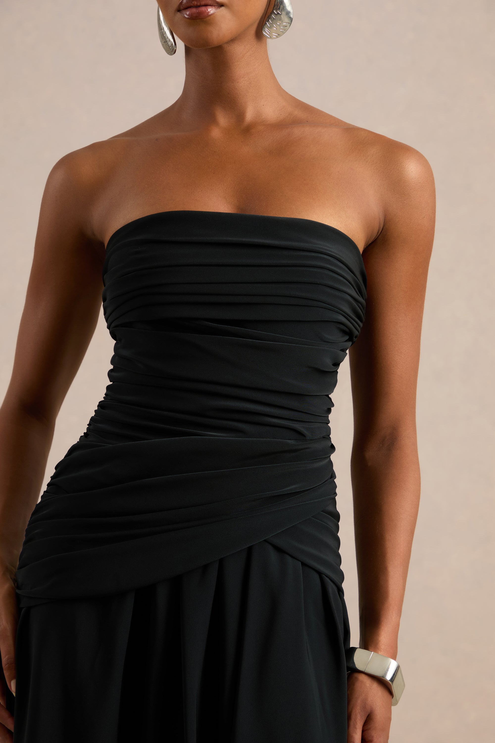 ECM_HR_CL138171001 - Alvilda | Black Satin Maxi Dress With Draped Detailing 3.jpg