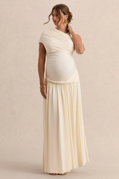 ivory maternity maxi dress Tiffany Rose Francesca Maternity Maxi Wedding Dress Ivory