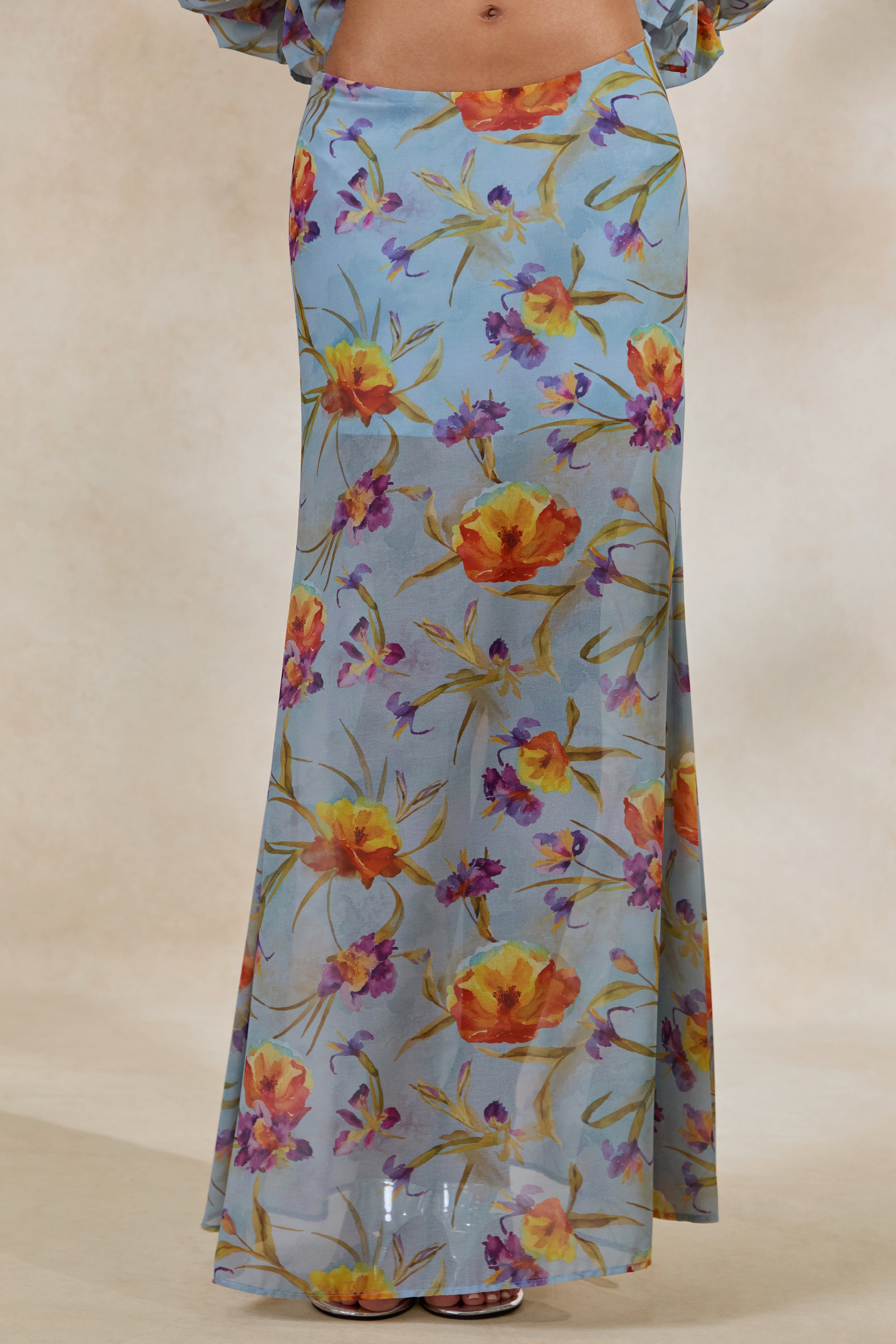 CL138216016 - Alveta _ Blue Floral Chiffon Sheer Maxi Skirt0 10.jpg