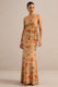 CL138222070 - Flaviah | Orange Floral Print Mesh Maxi Skirt1.jpg