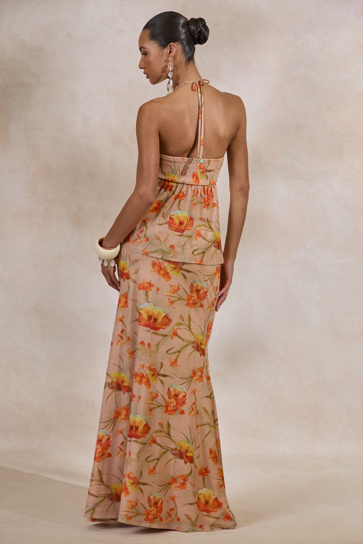 CL138222070 - Flaviah _ Orange Floral Print Mesh Maxi Skirt 7.jpg