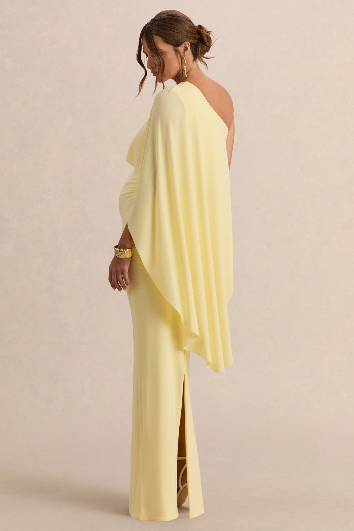 ECM_HR_CL138233121  - Cicely Lemon Asymmetric-Neck MAternity Maxi Dress With Cape Sleeve 5.jpg