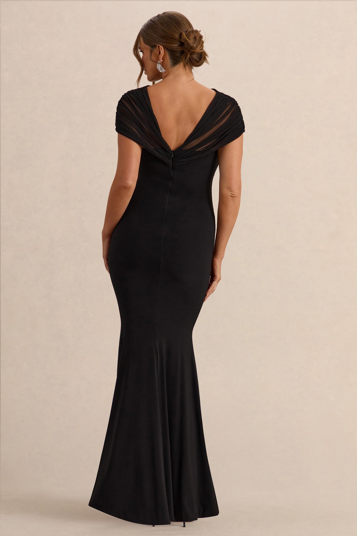 elin maxi dress Elin Panelled Gown | Washed Blue Silk-Viscose Asymmetric Maxi