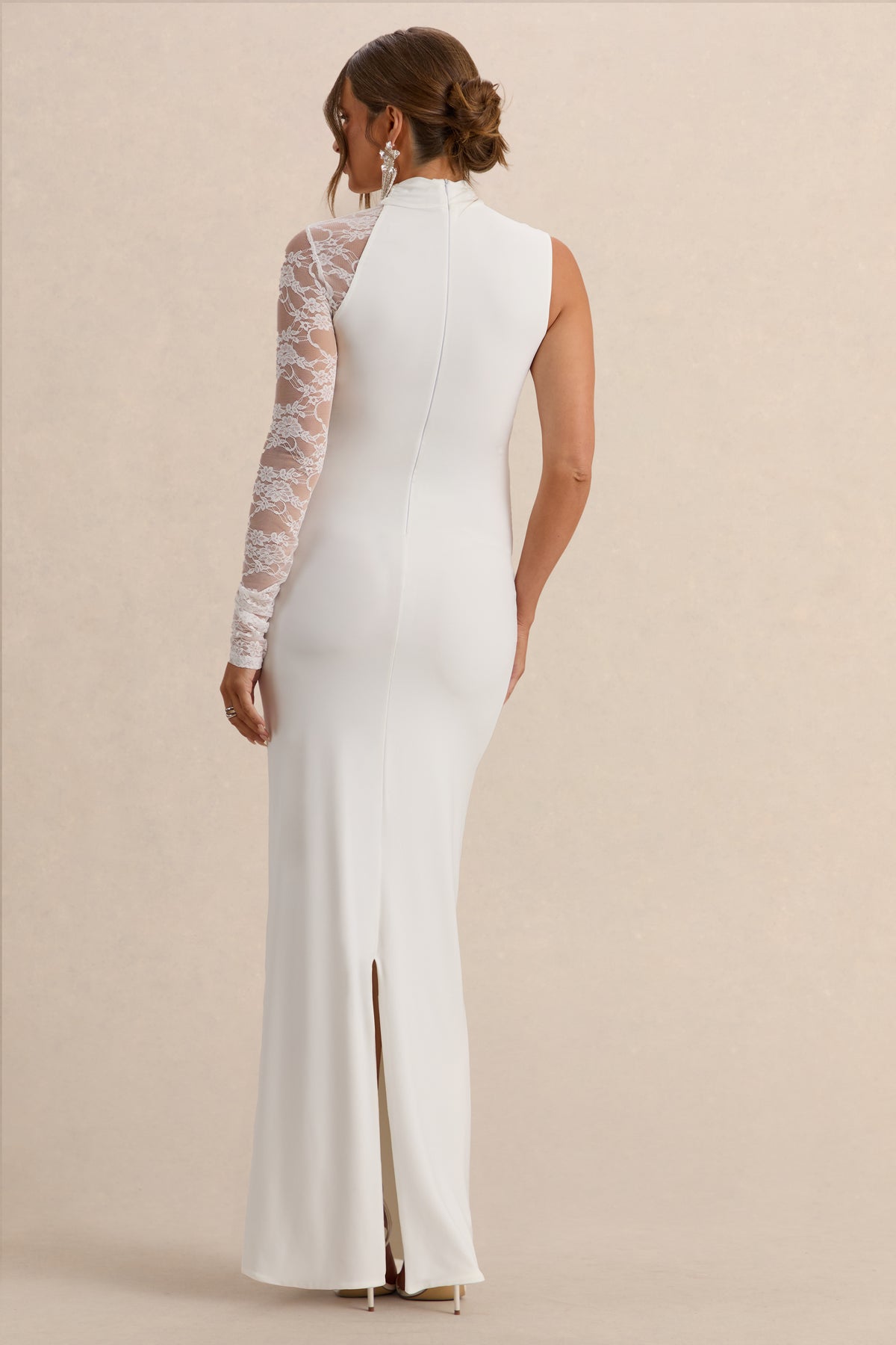 ECM_HR_CL138250110  - Hartley - White High-Neck Maternity Maxi Dress With Lace Detailing 4.jpg