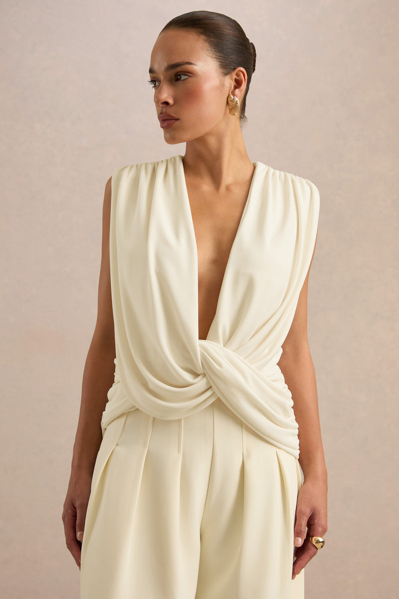 ECM_HR_CL138280111 - Larina Cream Extreme Plunge-Neck Wrapped Top3.jpg