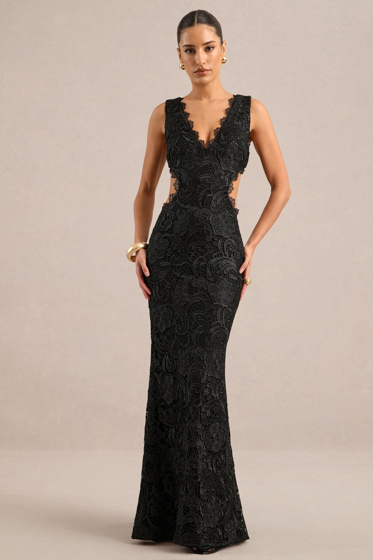 ECM_HR_CL138383001 - Mayelle _ Black Lace Plunge Maxi Dress With Body Cut Out0.jpg