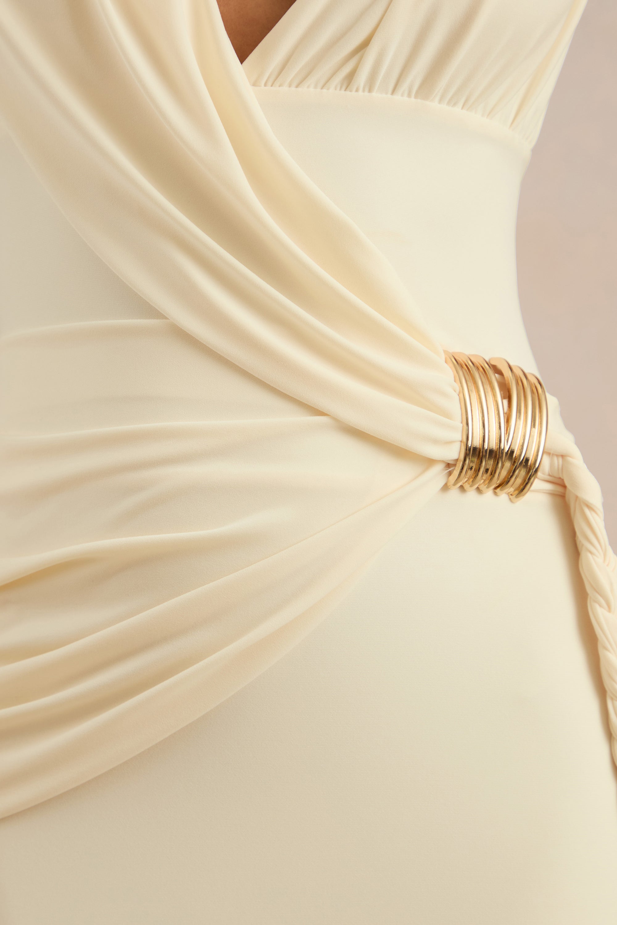 ECM_HR_CL138423111 - Nalina | Cream Plunge-Neck Maxi Dress With Gathered Detailing And Gold Detail 2.jpg