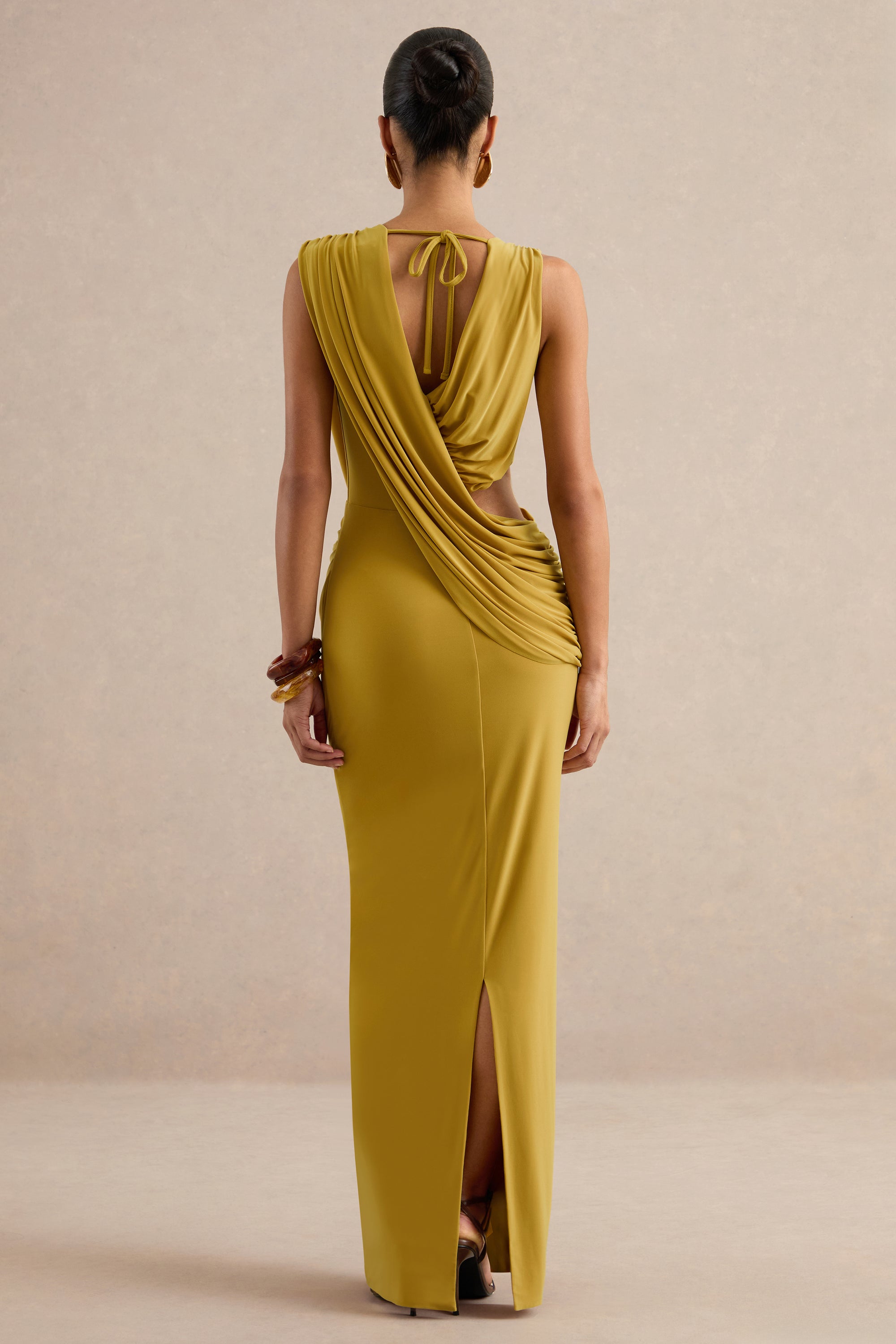 ECM_HR_CL138428122 - Tahlia _ Mustard Plunge-Neck Maxi Dress With Draped Detailing And Gold Detail 6.jpg