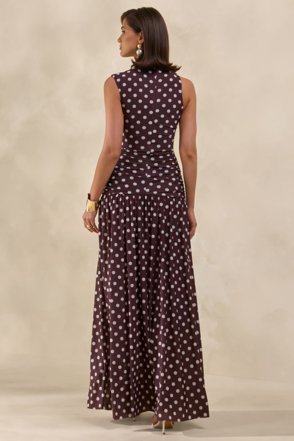 ECM_HR_CL138444021---Kelis-Brown-Polka-Dot-High-Neck-Maxi-Dress-With-Draped-Detailing7.jpg
