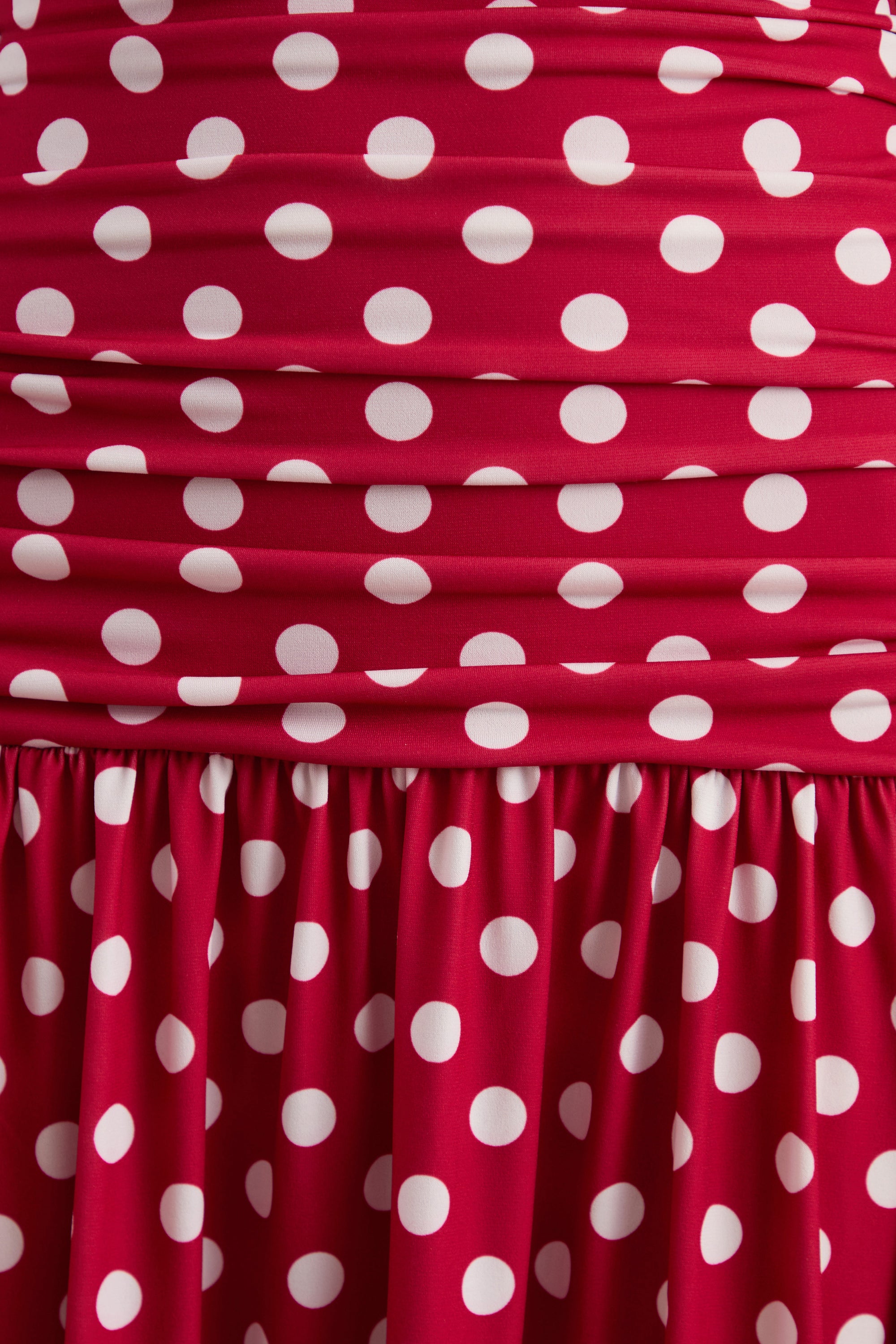 ECM_HR_CL138444100  - Kelis _ Red Polka-Dot High-Neck Maxi Dress With Draped Detailing 4.jpg