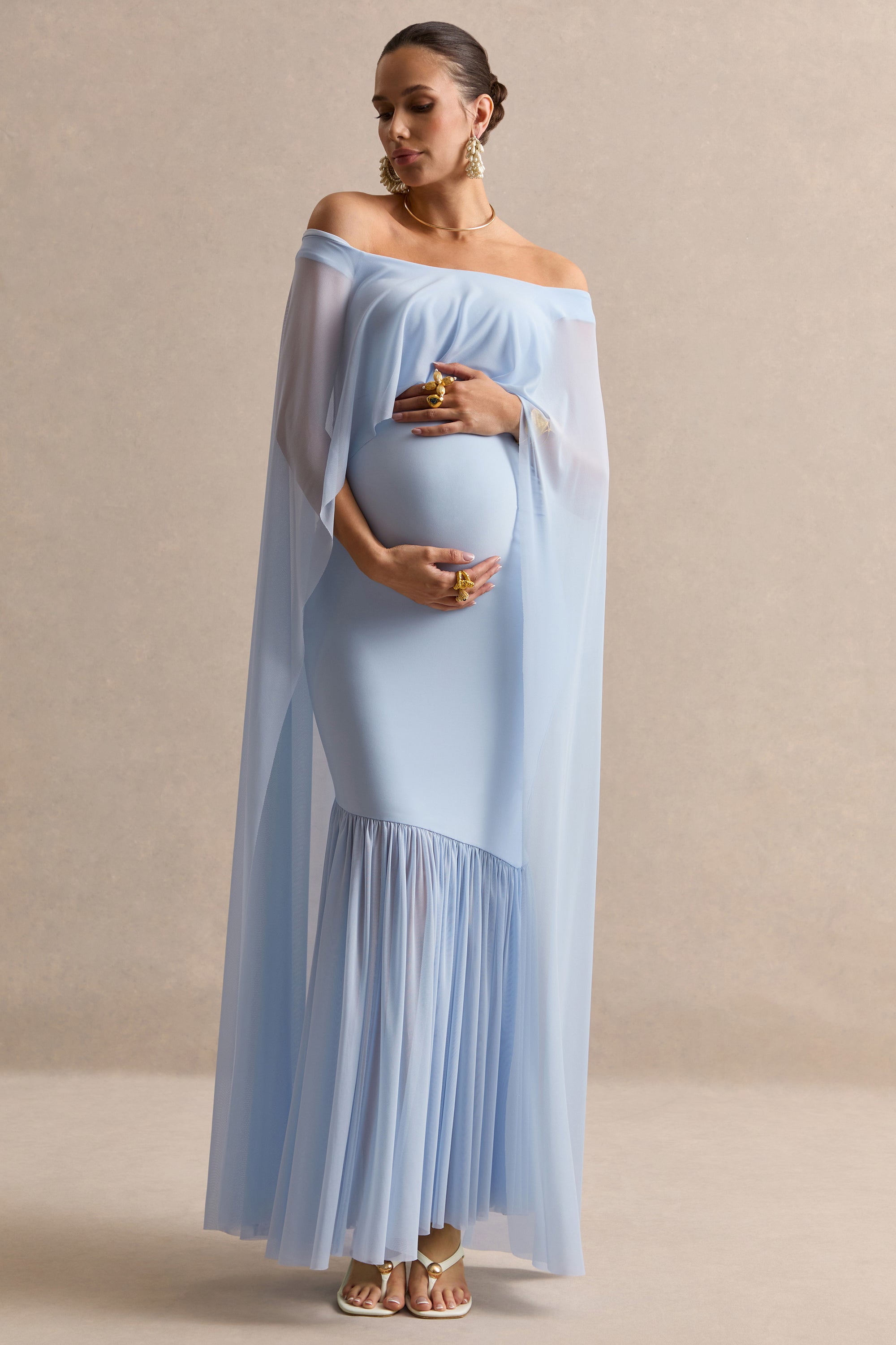 ECM_HR_CL138466013 - Bluma Light Blue Bardot-Neck Maternity Maxi Dress With Sheer Skirt And Cape Detail0.jpg