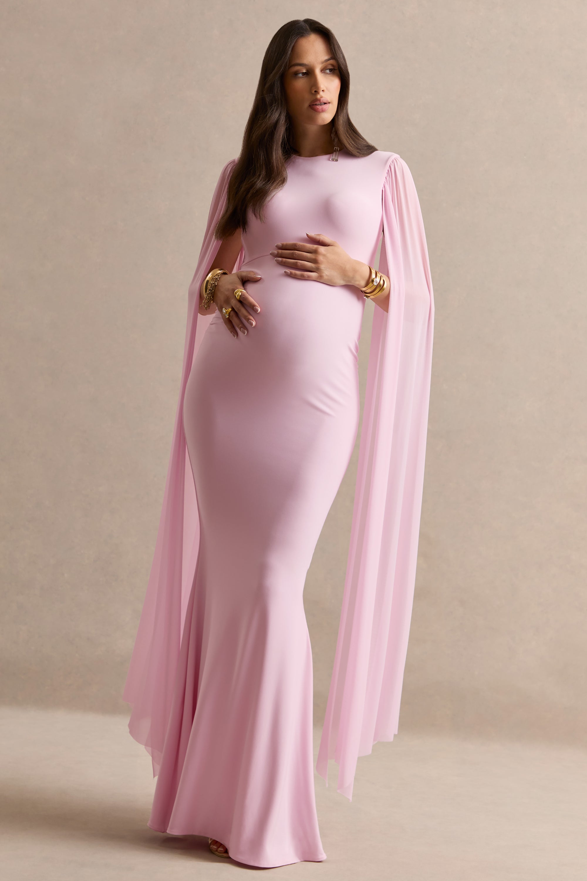 ECM_HR_CL138469081---Calitheia-Light-Pink-Round-Neck-Maternity-Maxi-Dress-With-Long-Floaty-Mesh-Sleeves4.jpg
