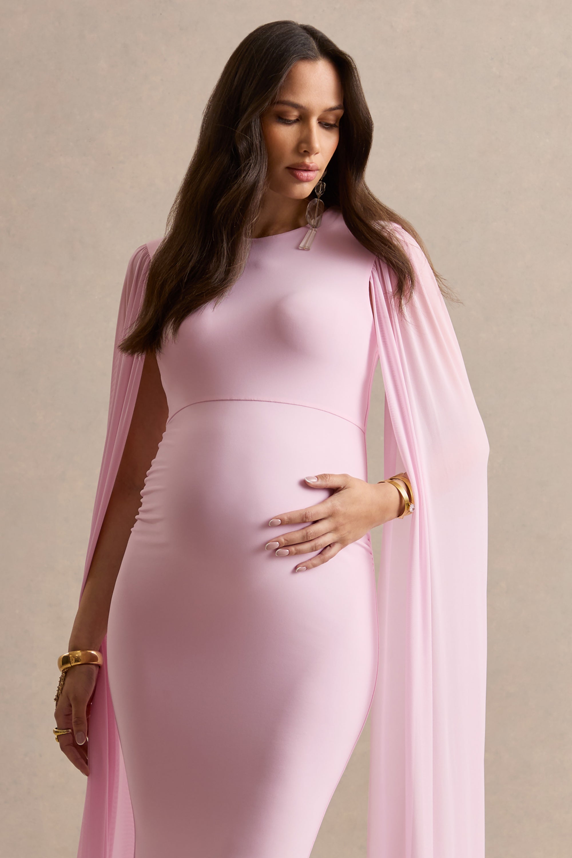 ECM_HR_CL138469081---Calitheia-Light-Pink-Round-Neck-Maternity-Maxi-Dress-With-Long-Floaty-Mesh-Sleeves6.jpg